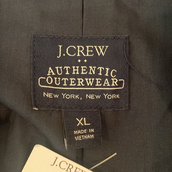 Men's NWT J. Crew raincoat quiet luxury XL professional minimalist neutral - Picture 4 of 12